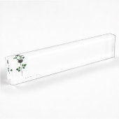Blume der schwarzen Rose Namensplakette