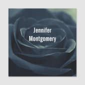 Blume der schwarzen Rose Namensschild (Vorderseite)