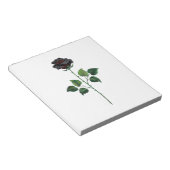 Blume der schwarzen Rose Notizblock (angewinkelt)