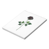 Blume der schwarzen Rose Notizblock (Rotiert)
