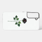 Blume der schwarzen Rose Samsung Galaxy Hülle (Rückseite (Horizontal))