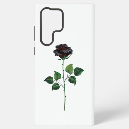 Blume der schwarzen Rose Samsung Galaxy Hülle (Rückseite)