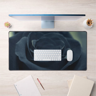 Blume der schwarzen Rose Schreibtischunterlage