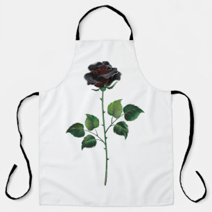 Blume der schwarzen Rose Schürze
