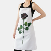 Blume der schwarzen Rose Schürze (InSitu)