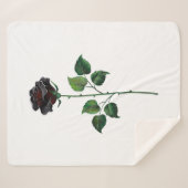 Blume der schwarzen Rose Sherpadecke (Vorderseite (Horizontal))