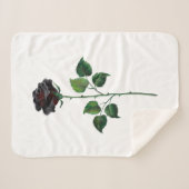 Blume der schwarzen Rose Sherpadecke (Vorderseite (Horizontal))