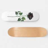 Blume der schwarzen Rose Skateboard (Horizontal)
