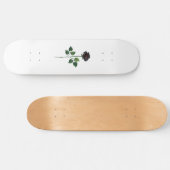 Blume der schwarzen Rose Skateboard (Horizontal)