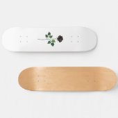 Blume der schwarzen Rose Skateboard (Horizontal)