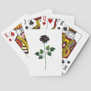 Blume der schwarzen Rose Spielkarten
