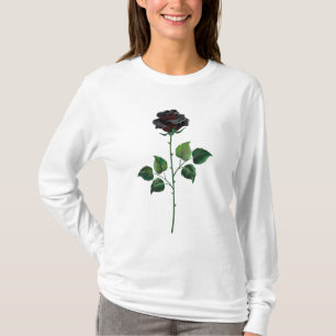 Blume der schwarzen Rose T-Shirt