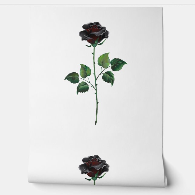 Blume der schwarzen Rose Tapete (Abrollen)