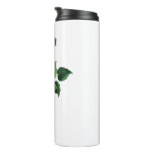 Blume der schwarzen Rose Thermosbecher (Nach rechts gedreht)