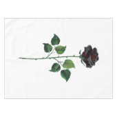Blume der schwarzen Rose Tischdecke (Vorderseite (Horizontal))