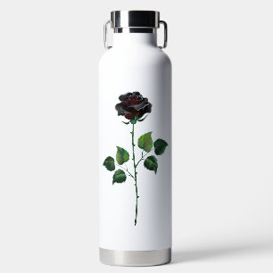Blume der schwarzen Rose Trinkflasche