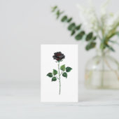 Blume der schwarzen Rose Visitenkarte (Stehend Vorderseite)