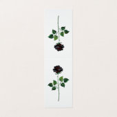 Blume der schwarzen Rose Visitenkarten (Außenseite Aufgefaltet)