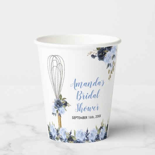 Blume der Seestreitkräfte werden bald von Brautpar Pappbecher (Rückseite)