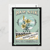 Blume der Seidenlilie Postkarte (Vorne/Hinten)