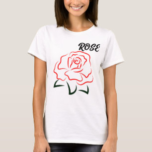 Blume der Summer Rose: Frauenkleidung T-Shirt