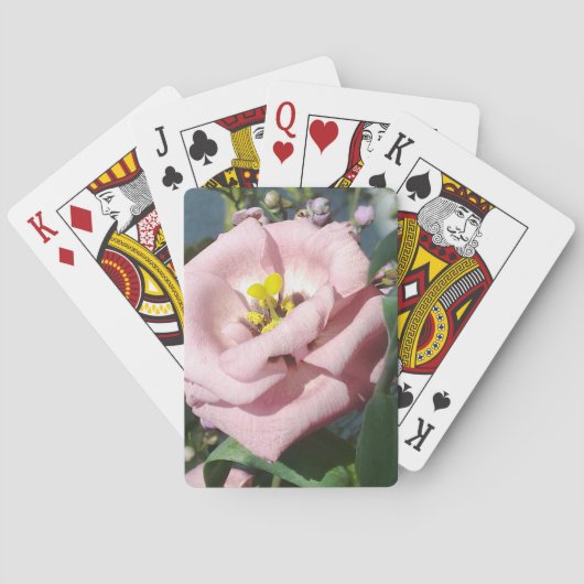 Blume der süßen Rose Spielkarten (Rückseite)