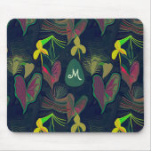 Blume der tropischen botanischen Pflanze Mousepad (Vorne)