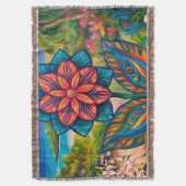 Blume der tropischen Fantasie im Paradies Decke (Vorderseite Vertikal)