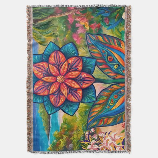 Blume der tropischen Fantasie im Paradies Decke (Vorderseite Vertikal)