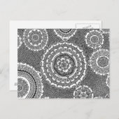 Blume der Uhr Postkarte (Vorne/Hinten)