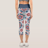 Blume der Unabhängigkeit Capri Leggings (Rückseite)