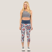 Blume der Unabhängigkeit Capri Leggings (Vorderseite)