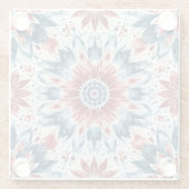 Blume der Unabhängigkeit Glasuntersetzer (Rückseite)