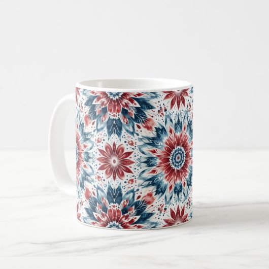 Blume der Unabhängigkeit Kaffeetasse (Vorderseite Links)