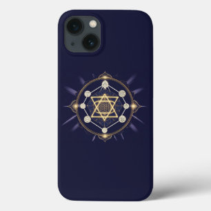 Blume der Unendlichkeit — Heilige Geometrie Himmel Case-Mate iPhone Hülle