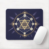 Blume der Unendlichkeit — Heilige Geometrie Himmel Mousepad (Mit Mouse)