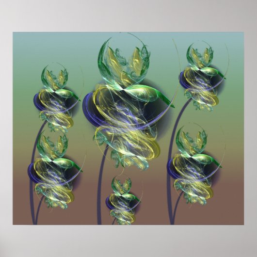 Blume der utopischen Alien Poster (Vorne)