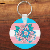 Blume der Verkehrsflagge Schlüsselanhänger (Vorderseite)