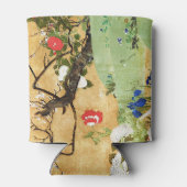 Blume der vier Jahreszeiten, Saito Ippo, Asiatisch Dosenkühler (Rückseite)