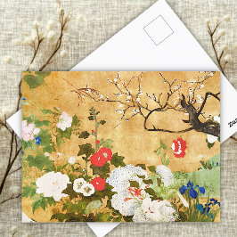 Blume der vier Jahreszeiten, Saito Ippo, Asiatisch Postkarte