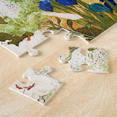 Blume der vier Jahreszeiten, Saito Ippo, Asiatisch Puzzle (Seite)