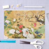 Blume der vier Jahreszeiten, Saito Ippo, Asiatisch Seidenpapier (Handwerk)