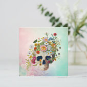 Blume der Vintagen Anatomie des Schädels Arzt (Stehend Vorderseite)