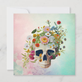 Blume der Vintagen Anatomie des Schädels Arzt