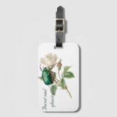 Blume der Vintagen botanischen Mama Gepäckanhänger (Vorderseite Vertikal)