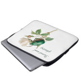 Blume der Vintagen botanischen Mama Laptopschutzhülle (Vorne Knopf)