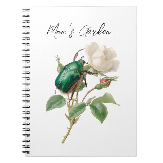 Blume der Vintagen botanischen Mama Notizblock (Vorderseite)