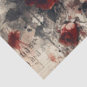 Blume der Vintagen floralen Rose Seidenpapier (Detail)