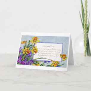 Blume der Vintagen Osternarktis Karte