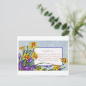 Blume der Vintagen Osternarktis Postkarte (Stehend Vorderseite)